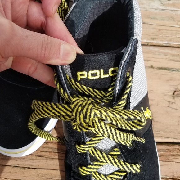 Polo by Ralph Lauren high top suede/mesh speakers Size 10D - Picture 4 of 10